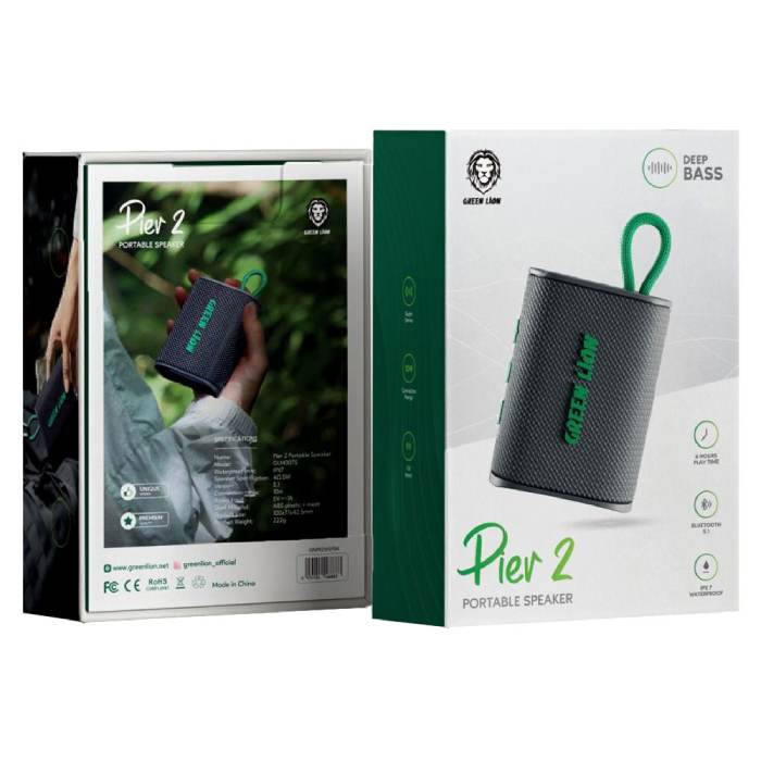 اسپیکر بلوتوثی قابل حمل گرین Green Pier2 Portable Speaker مدل GLM007S