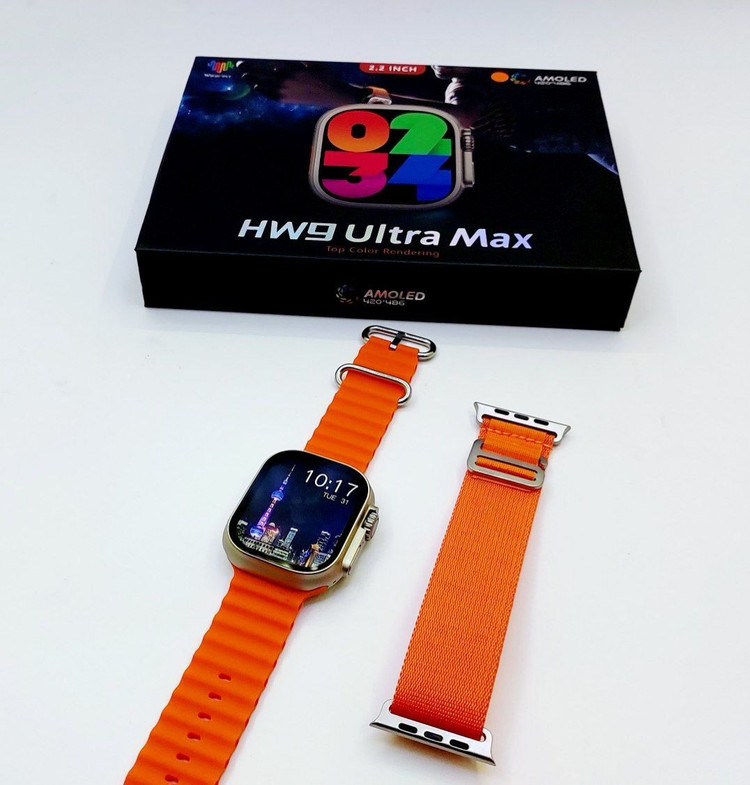 ساعت هوشمند HW9 ULTRA MAX دارای صفحه نمایش امولد و قطب نمای فعال