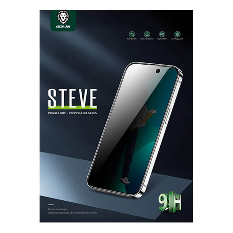 محافظ صفحه نمایش گرین لاین مدل اپل 14PROMAX STEVE شفاف