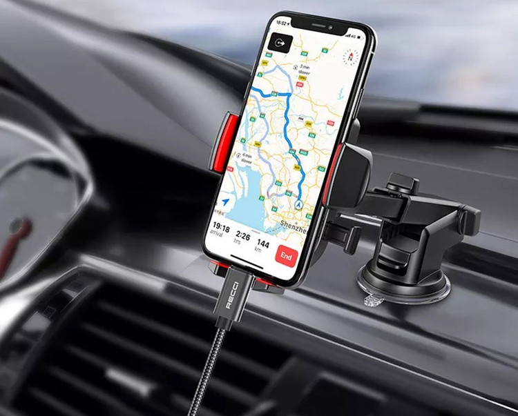 کابل مبدل صدا 3.5 میلیمتری به لایتنینگ رسی RECCI RH02 LIGHTNING TO 3.5 AUX AUDIO CABLE 1M