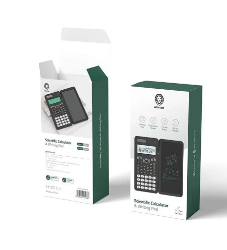 ماشین حساب علمی و پد نوشتن گرین Green scientific calculator & writing pad