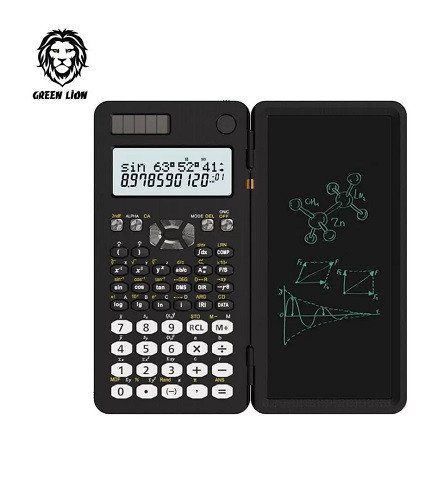 ماشین حساب علمی و پد نوشتن گرین Green scientific calculator & writing pad