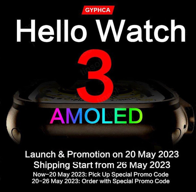 ساعت هوشمند hello watch3 رنگبندی کامل ورژن جدید همراه با ساپورت زبان فارسی