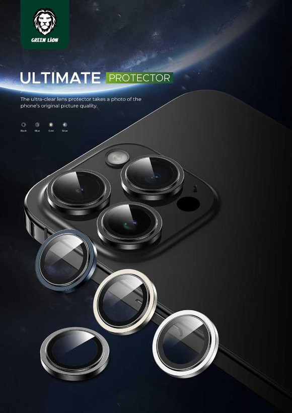 محافظ لنز دوربین گرین لاین برای iPhone 15 Pro / iPhone 15 Pro Max