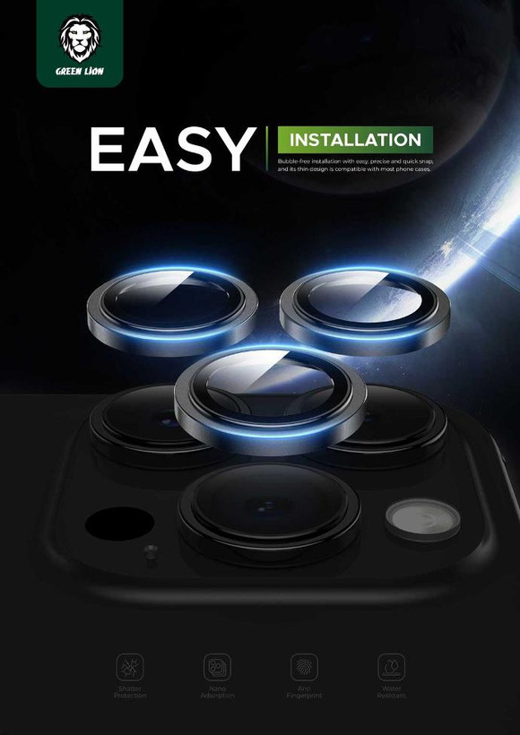 محافظ لنز دوربین گرین لاین برای iPhone 15 Pro / iPhone 15 Pro Max