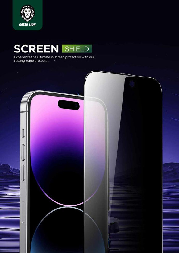 گلس حریم شخصی iPhone 15 Pro مارک Green Lions