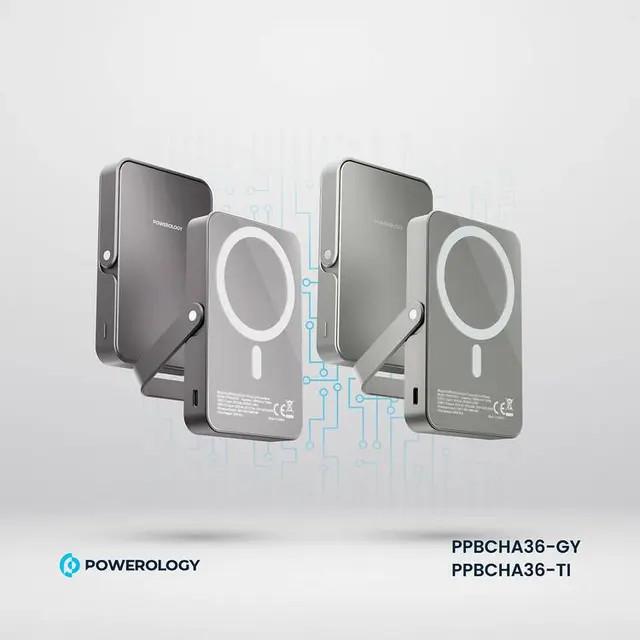 پاوربانک پاورولوژی مدل Powerology 10000mAh MagSafe Power Glass Surface