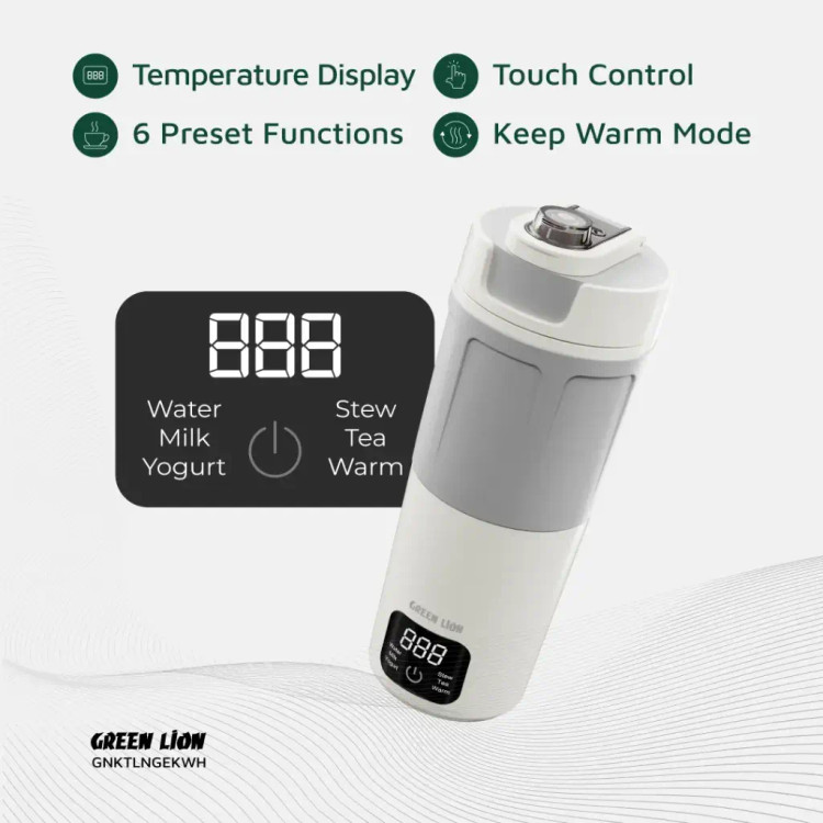 کتری برقی 600 میلی لیتری گرین Green Lion Kettle & Go Electric 600mL