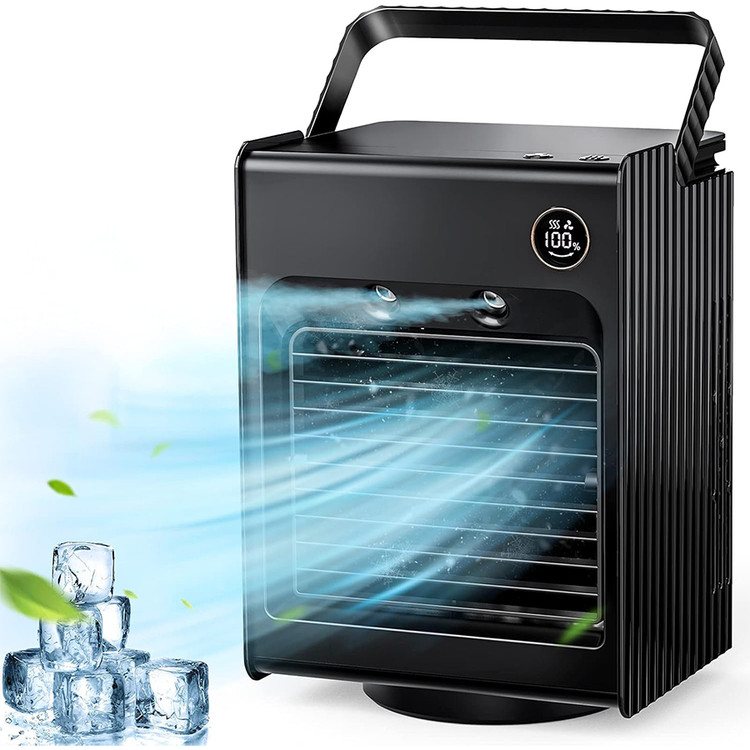 کولر رو میزی مه پاش پرودو Porodo Air & Mist Portable Cooling Fan With Night Light
