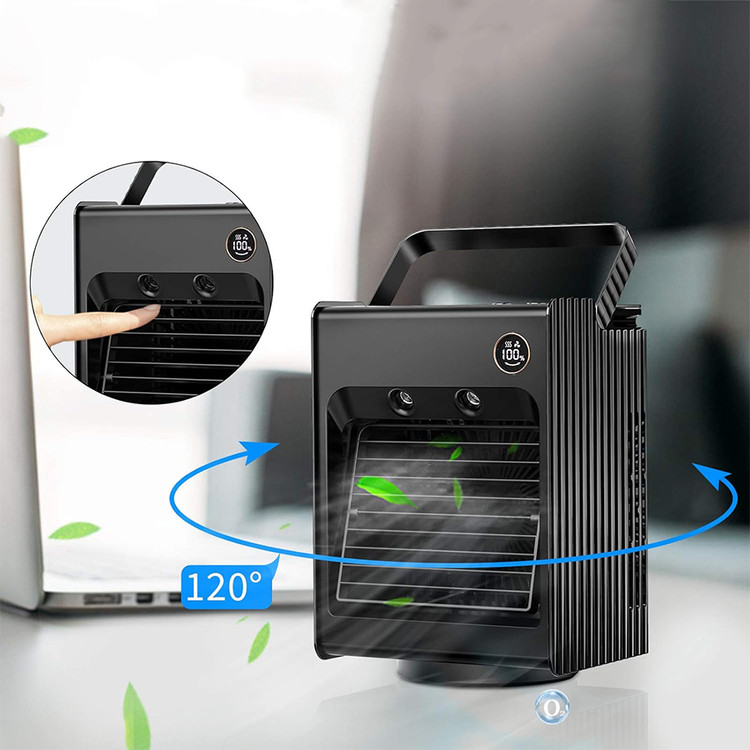کولر رو میزی مه پاش پرودو Porodo Air & Mist Portable Cooling Fan With Night Light