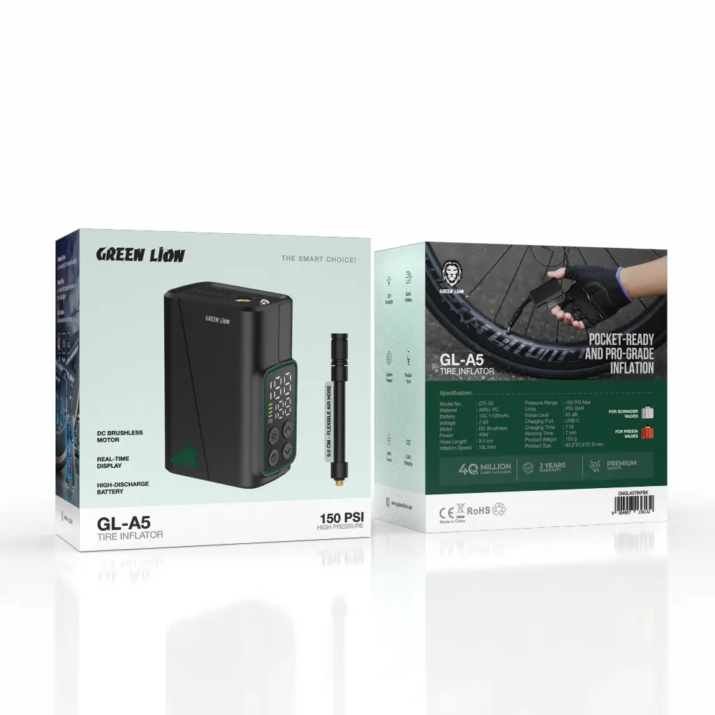 پمپ باد شارژی گرین لاین مدل GL-A5 ظرفیت ۱۵۰ PSI